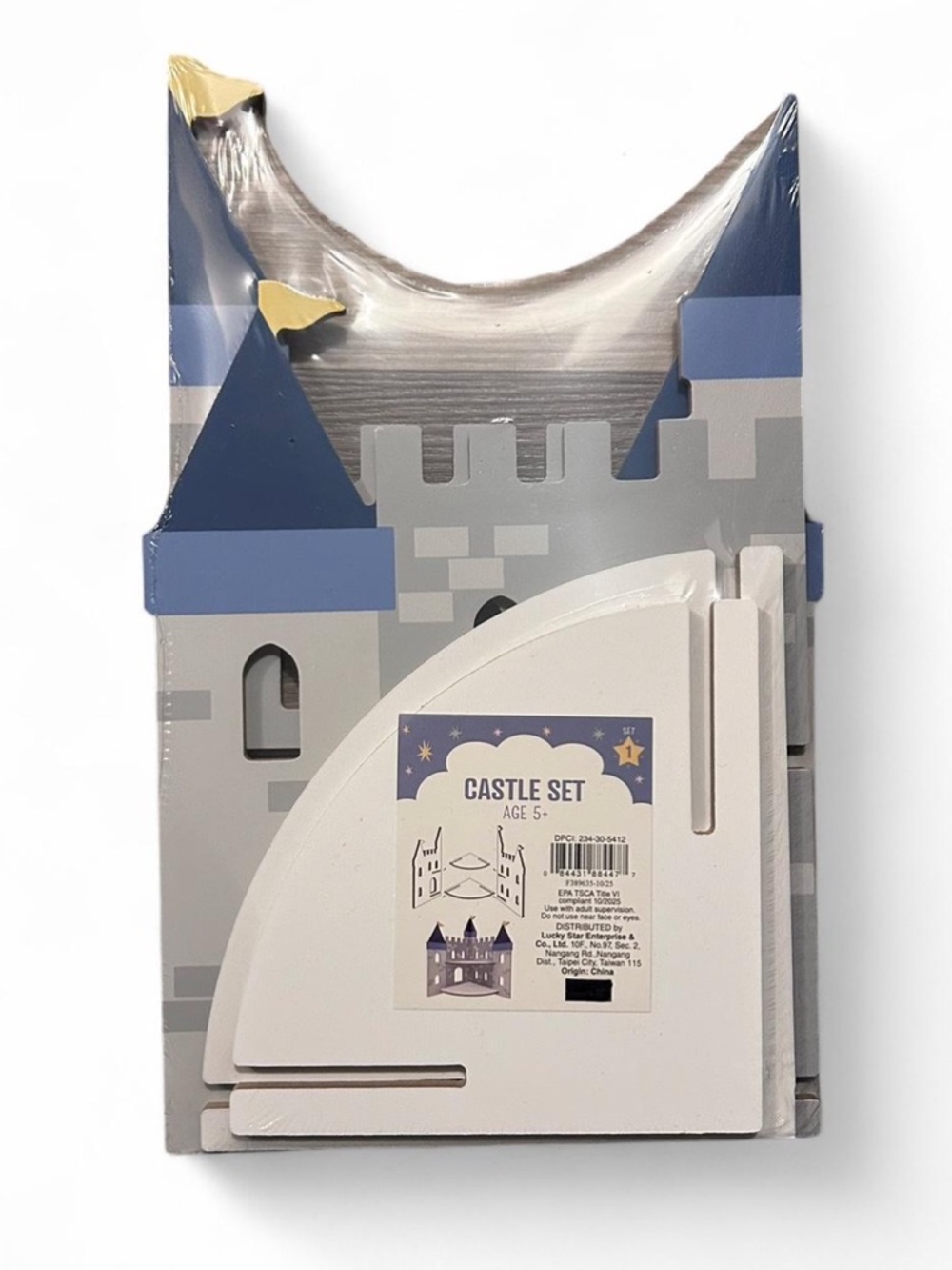 Children's Castle Playset - Blue, Gray, White